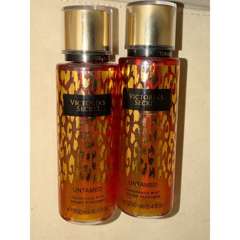 Victoria's Secret Body spray Mist Untamed Leopard Print Set of 2